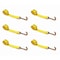 Tie 4 Safe 2" x 10' Lasso Strap w/ Mini J Hook for Towing Wrecker Trailer Tie Down Yellow, 6PK TWS65-5210-J-Y-6 - alternate 1